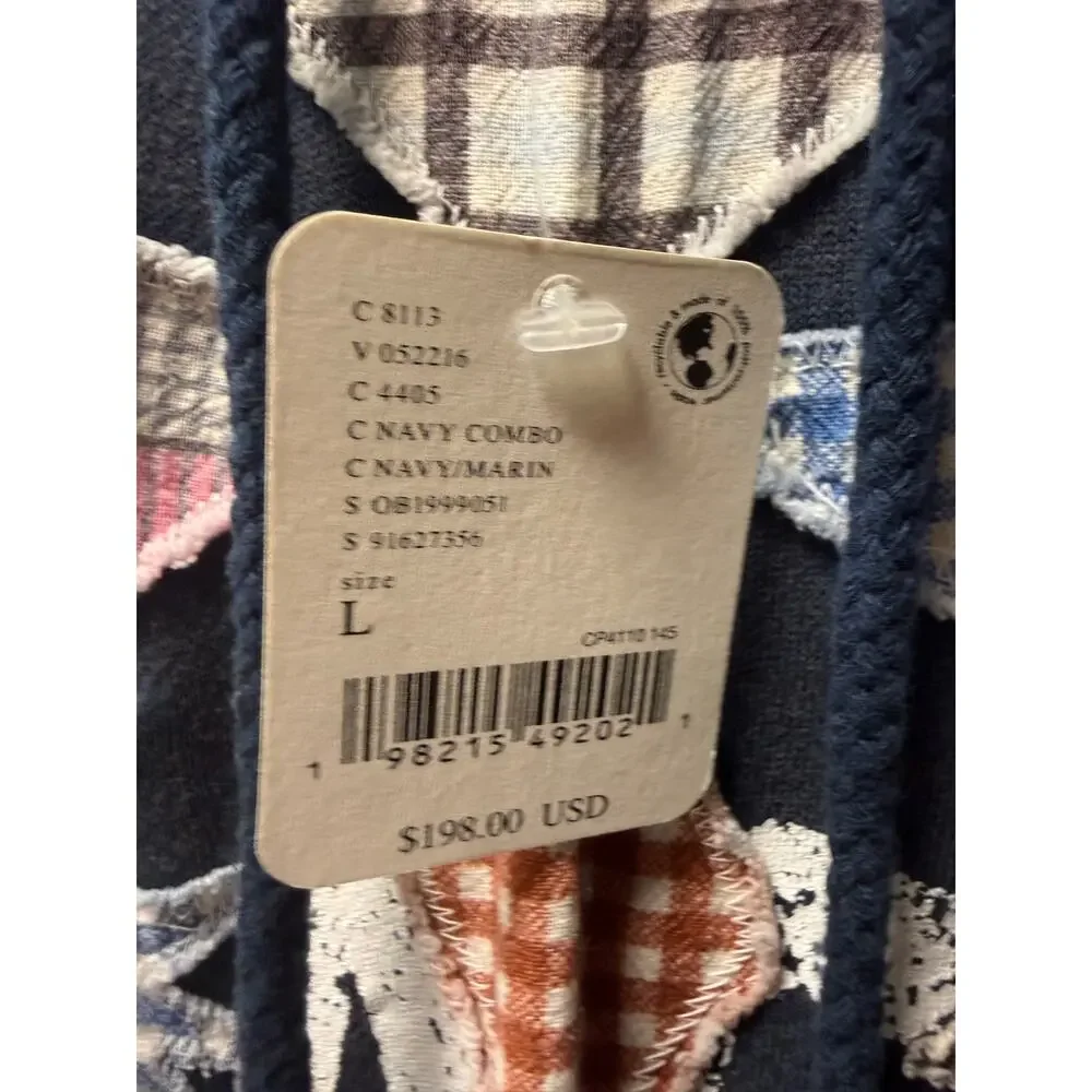 NWT Free People FP Movement Saint Sweatshirt Blue Size Large